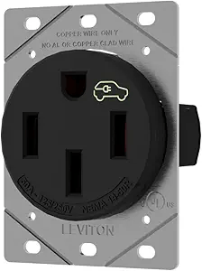 Leviton 1450R 50 Amp EV Charging Receptacle/Outlet