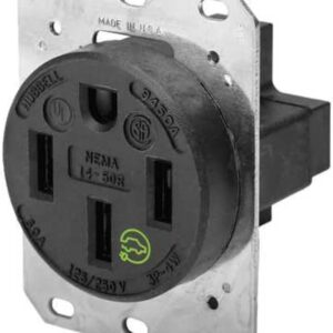 Hubbell Lighting 125V 50A 3-Pole 4-Wire Receptacle – HBL9450A
