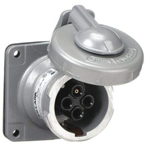 KILLARK VR342 3 Wires, 4 Poles, 50/400 HZ, 250 VDC, 600 VAC, Receptacle